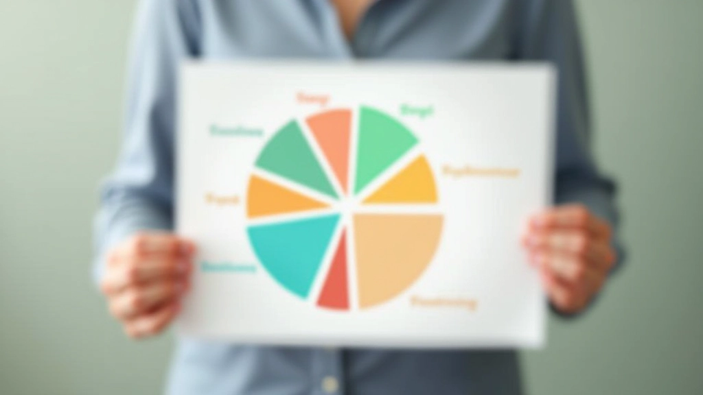 Kreisdiagramm mit Ausgabenkategorien und deren prozentualen Anteilen am monatlichen Haushaltsbudget